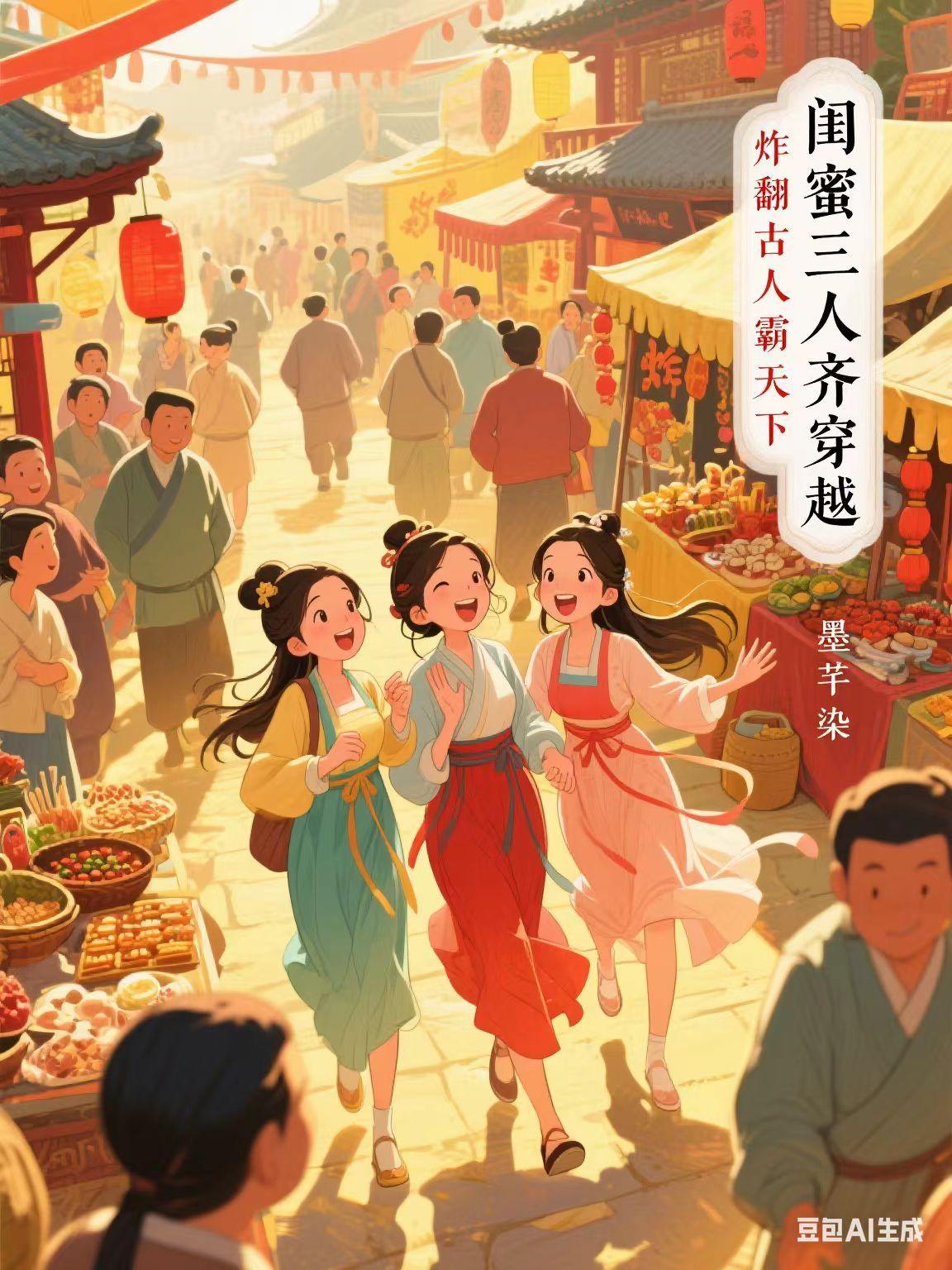 三个闺蜜一起穿越到古代的